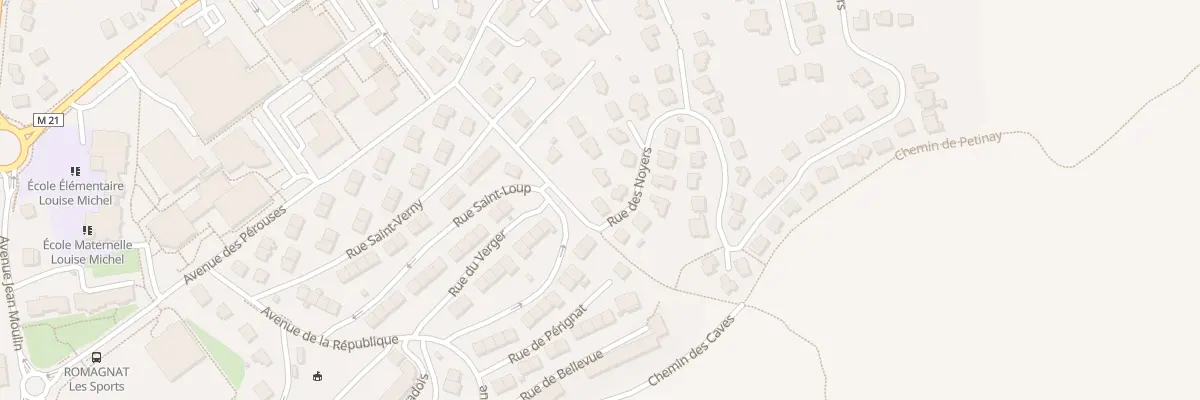 Plan du 11 Rue des Noyers à Romagnat