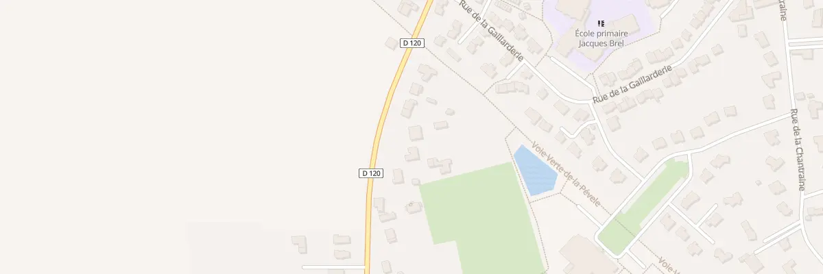 Plan du 113 Rue de la Rosière à Mérignies