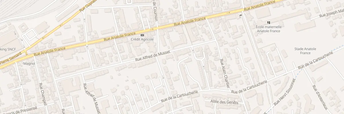 Plan du 62 Rue Alfred de Musset à Clermont-Ferrand