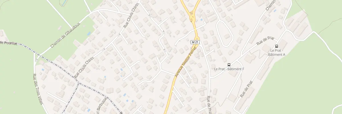 Plan du 28 Rue des Mésanges à Aubière