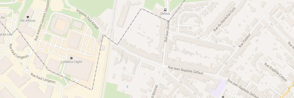 Plan du 178 Rue Jean-Baptiste Defaux à Lezennes