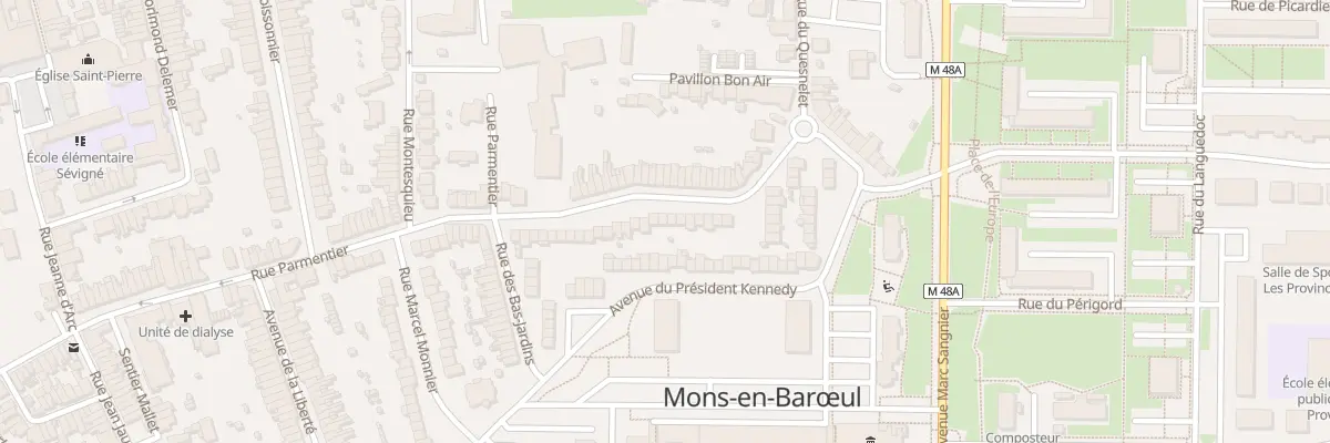 Plan du 116 Rue Parmentier à Mons-en-Barœul