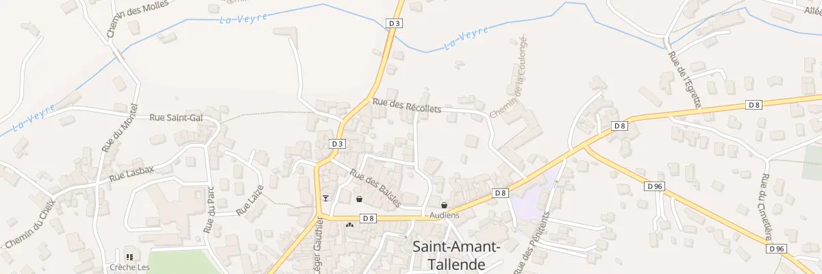 Plan du 8 Rue des Récollets à Saint-Amant-Tallende