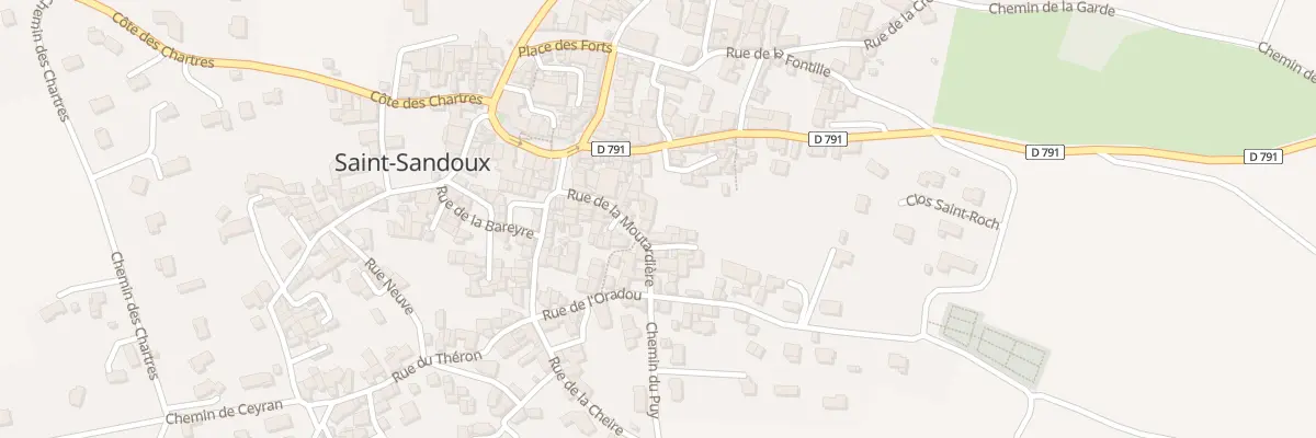 Plan du 11 Rue de la Moutardiere à Saint-Sandoux