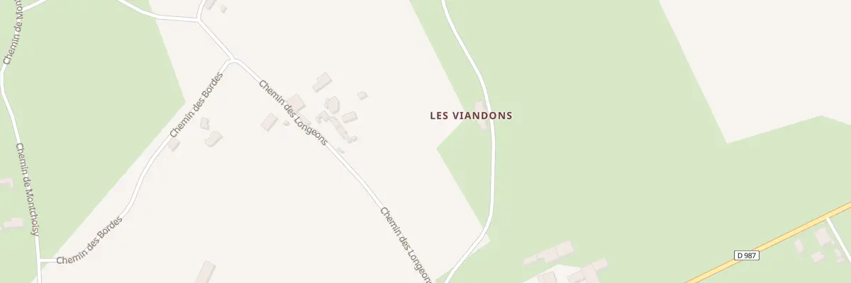 Plan du 5033 Les Longeons à Chezelle