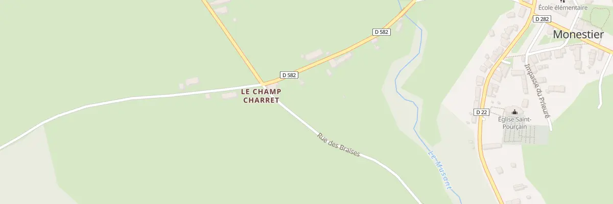 Plan du 2 Rue des Braises à Monestier