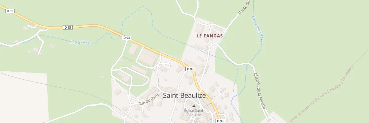 Plan du 1 Rte de Roquefort à Saint-Beaulize