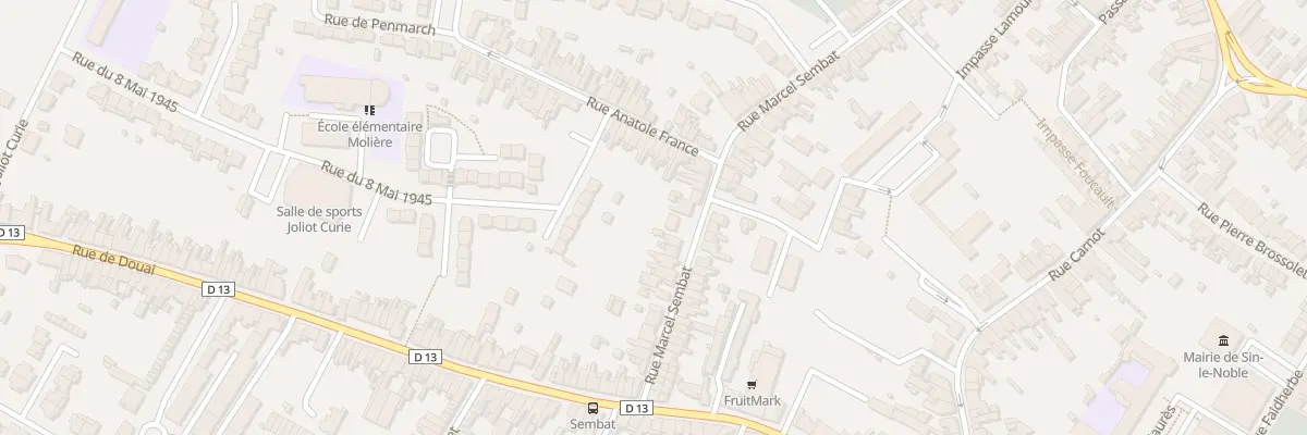 Plan du 125 Rue Marcel Sembat à Sin-le-Noble