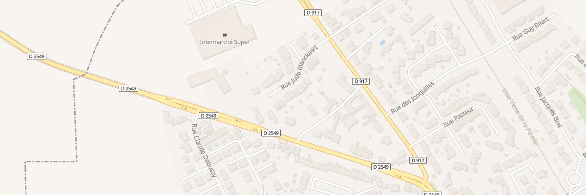 Plan du 13 Rue Jude Blanckaert à Pont-à-Marcq