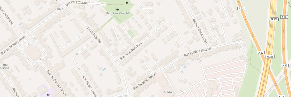 Plan du 14 Rue Paul Blondeau à Marcq-en-Barœul