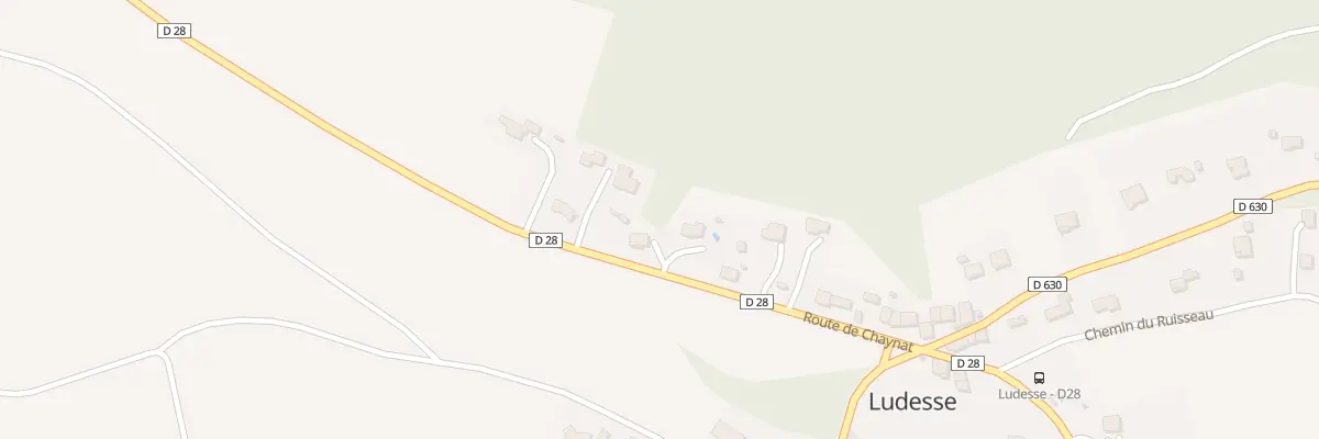 Plan du 18 Rte de Chaynat (La Cote) à Ludesse