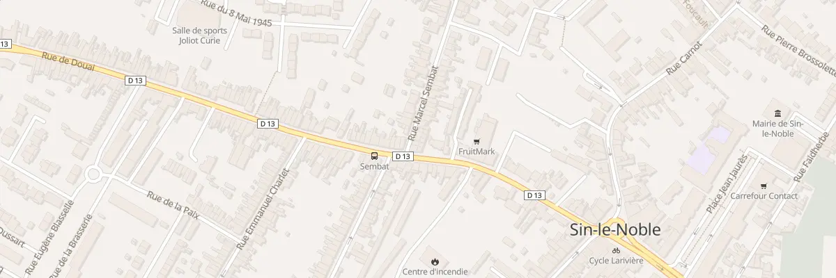 Plan du 16 Rue Marcel Sembat à Sin-le-Noble