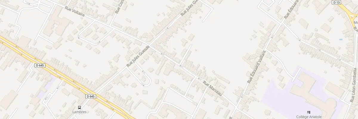Plan du 458 Rue Marceau à Sin-le-Noble