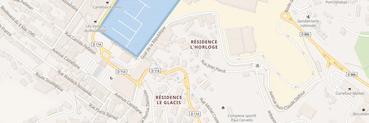 Plan du 9 Rte de Banyuls à Port-Vendres