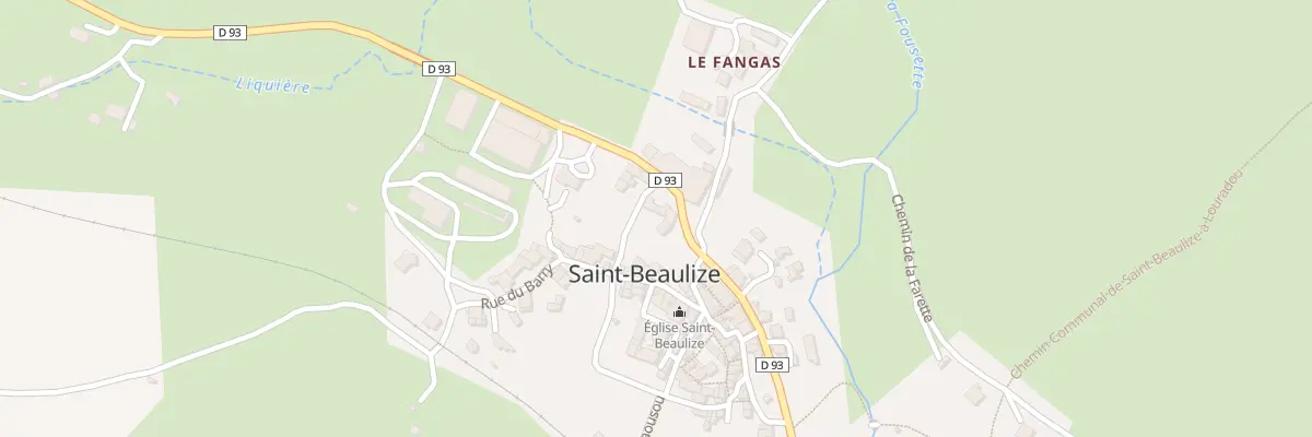 Plan du 5061 Saint Beaulize à Saint-Beaulize