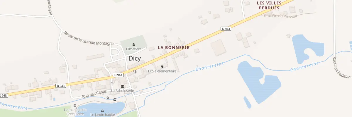 Plan du 479 Rte de la Garenne - Dicy à Charny Orée de Puisaye