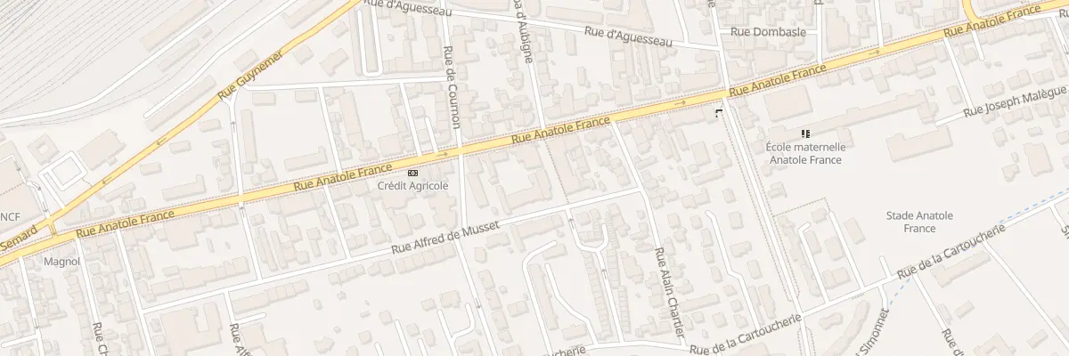Plan du 55 Rue Alfred de Musset à Clermont-Ferrand