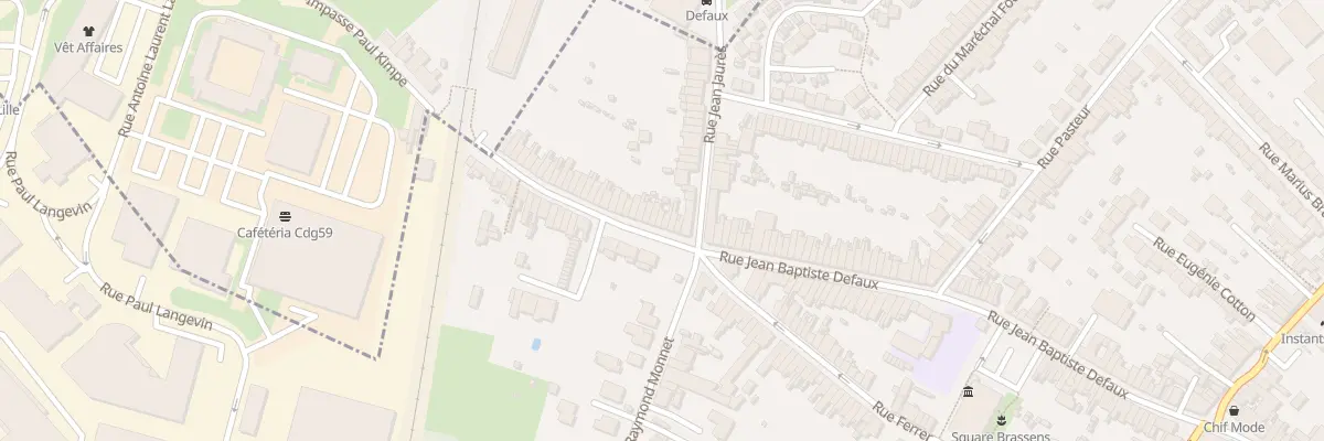 Plan du 164 Rue Jean-Baptiste Defaux à Lezennes