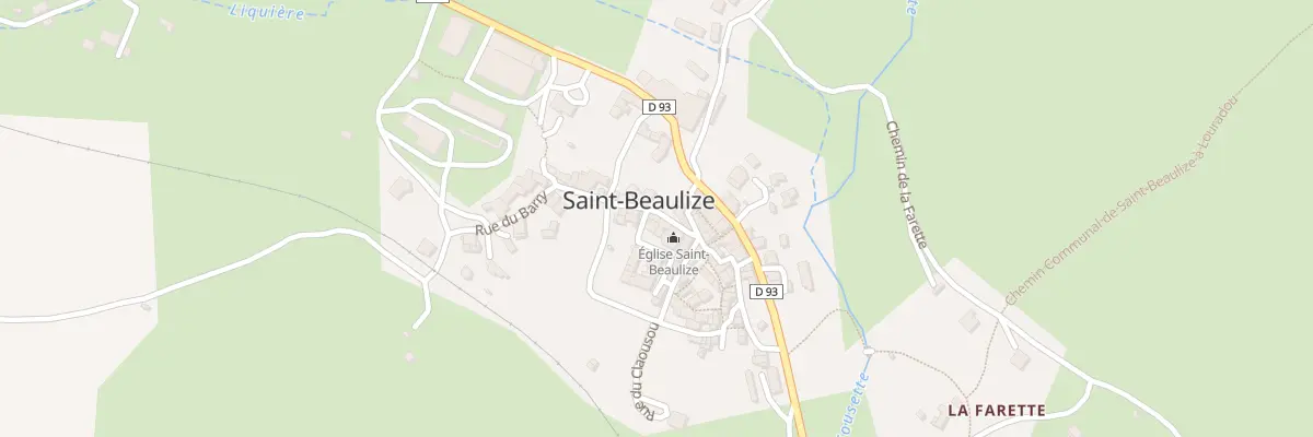 Plan du 5037 Saint Beaulize à Saint-Beaulize