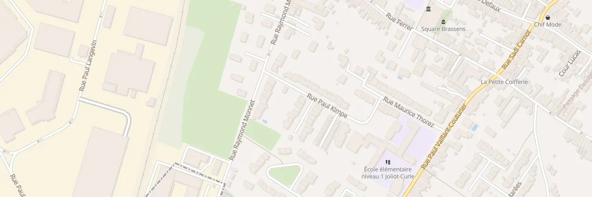 Plan du 2 Rue Pierre Semard à Lezennes