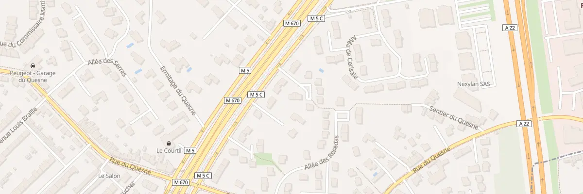 Plan du 2701 Av de la Marne à Marcq-en-Barœul