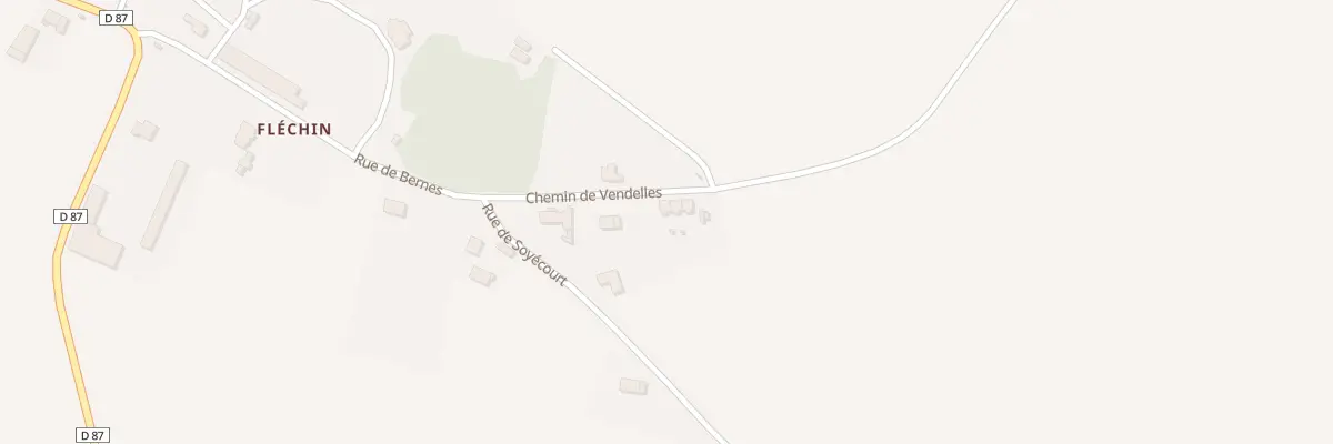 Plan du 12 Che de Vendelles à Bernes