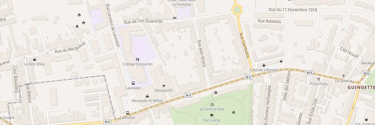 Plan du 28 Rue Jean Bosco à Mons-en-Barœul