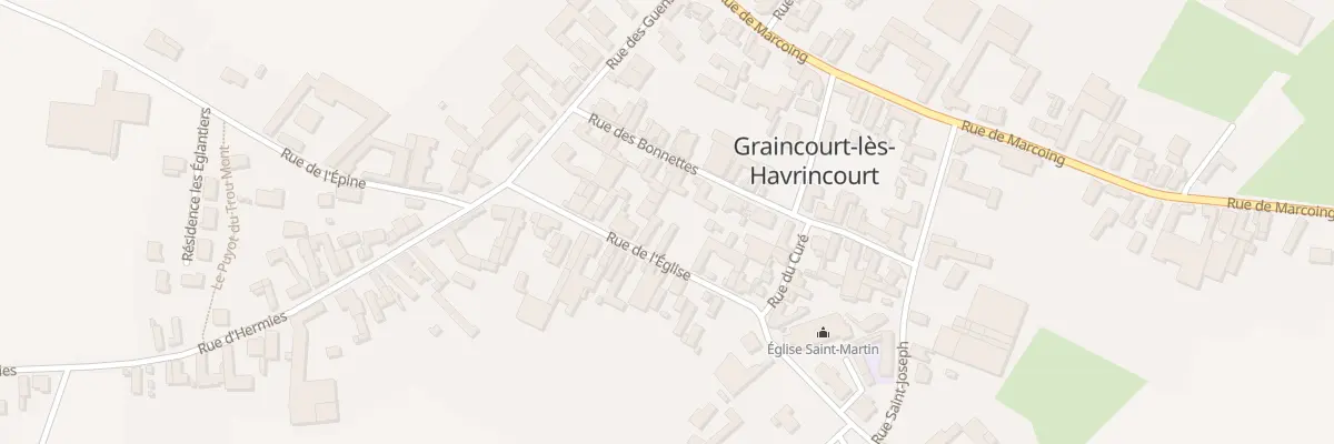 Plan du 8 Rue de l’Eglise à Graincourt-lès-Havrincourt