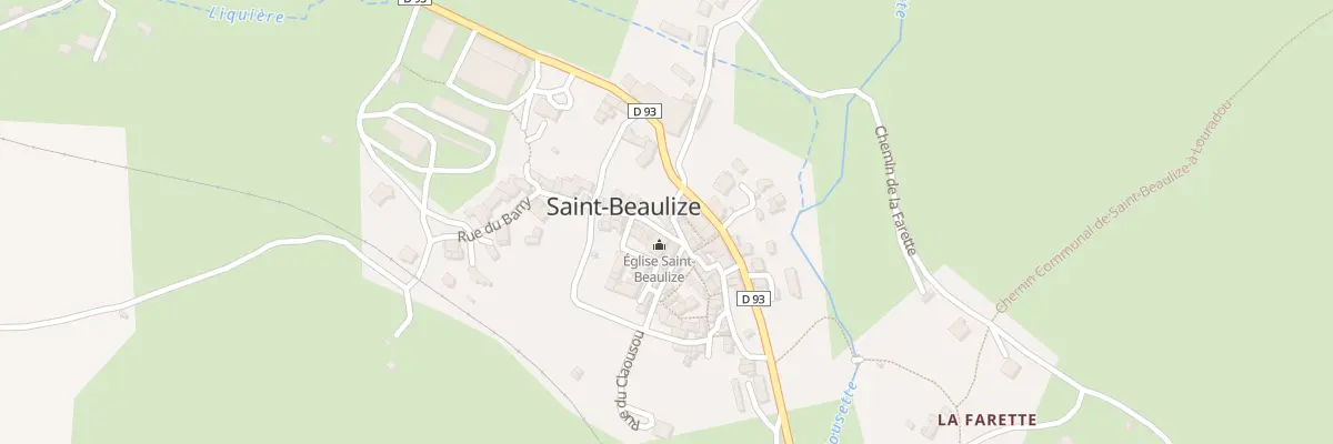 Plan du 14 Rue de l’Eglise à Saint-Beaulize
