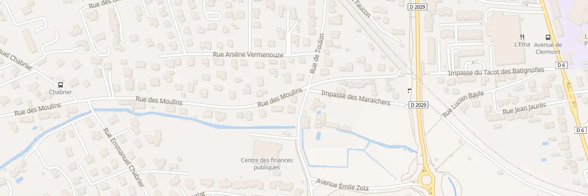 Plan du 45 Rue de Toulon à Riom