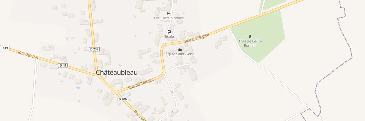 Plan du 9 Rue du Temple à Châteaubleau
