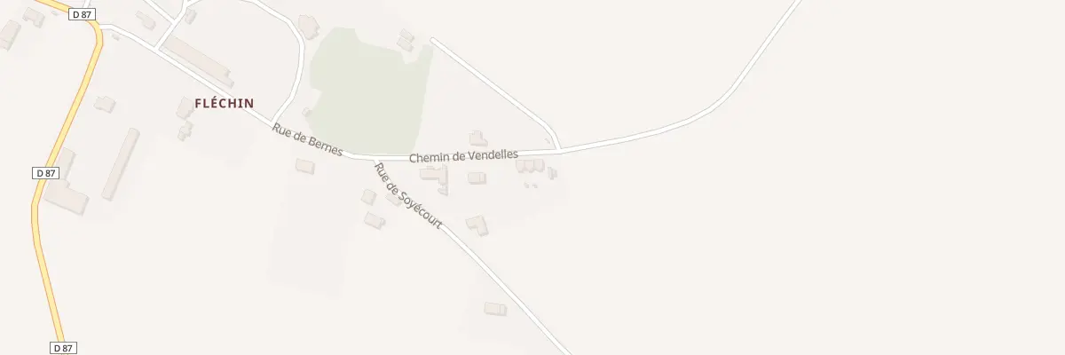 Plan du 14 Che de Vendelles à Bernes
