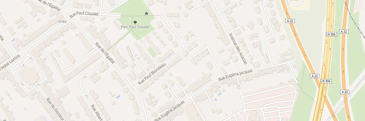 Plan du 24 Rue Paul Blondeau à Marcq-en-Barœul