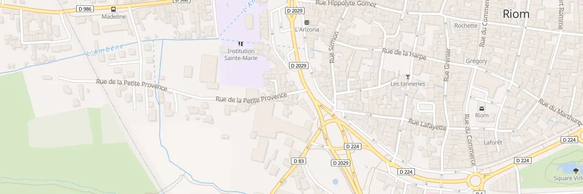 Plan du 4 Rue de la Petite Provence à Riom