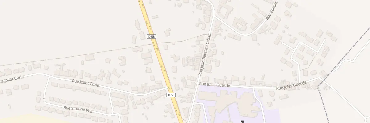 Plan du 141 Rue Jean Baptiste Lebas à Roost-Warendin