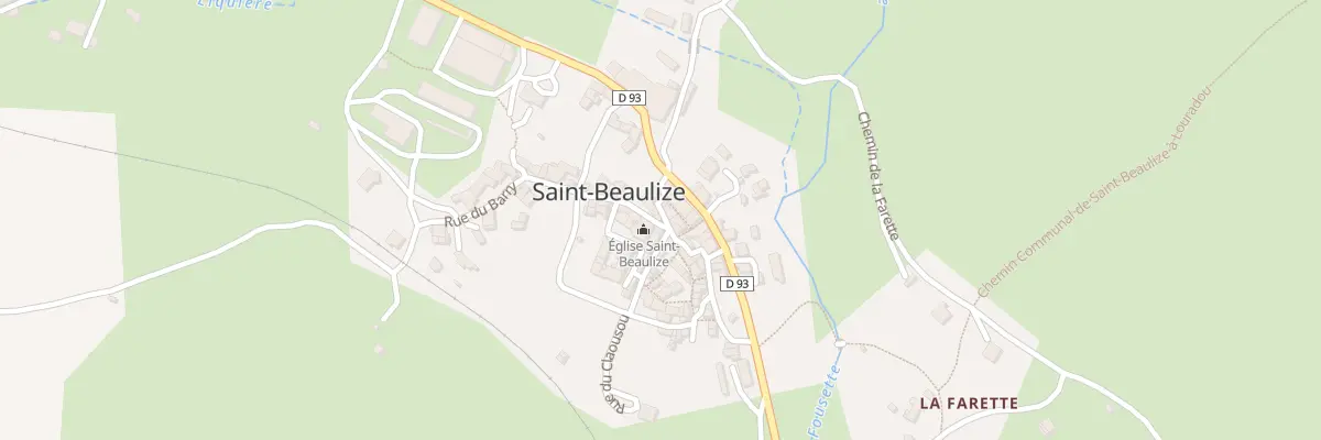 Plan du 18 Rue de l’Eglise à Saint-Beaulize