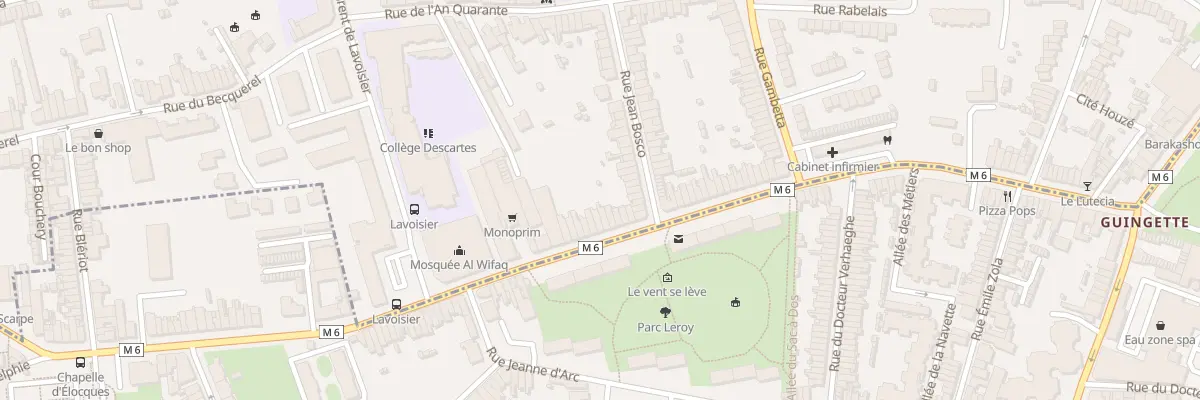Plan du 19 Rue Voltaire à Mons-en-Barœul