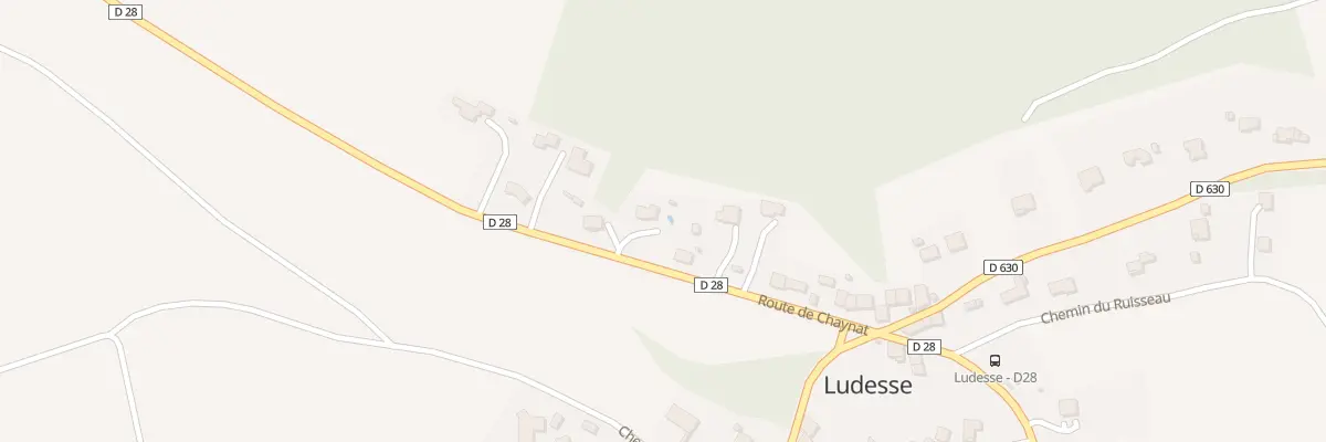 Plan du 16 Rte de Chaynat (La Cote) à Ludesse
