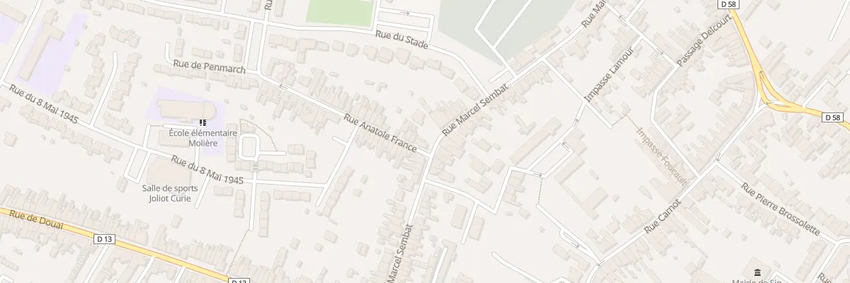 Plan du 187 Rue Marcel Sembat à Sin-le-Noble