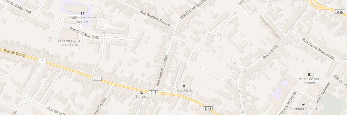 Plan du 102 Rue Marcel Sembat à Sin-le-Noble