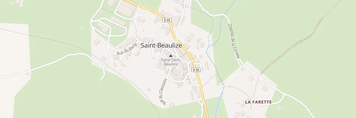 Plan du 5024 Saint Beaulize à Saint-Beaulize