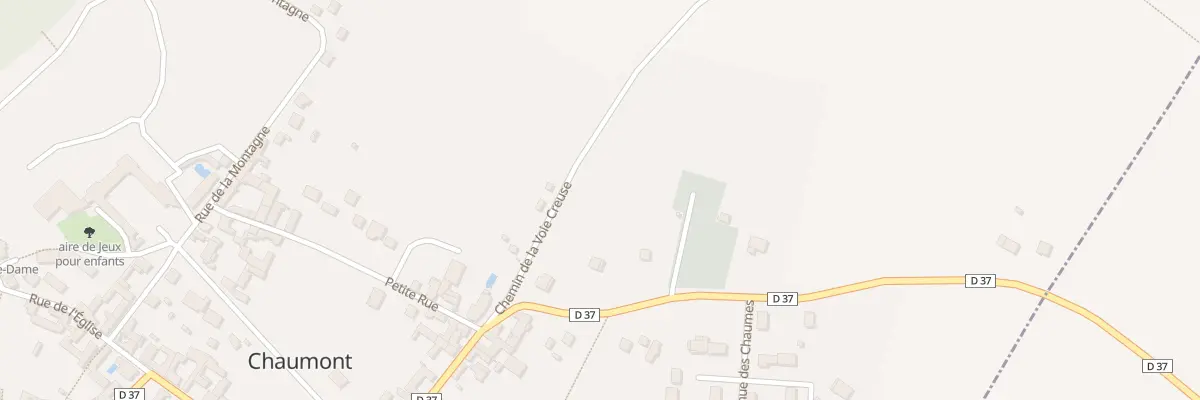Plan du 2 Rte de Champigny à Chaumont