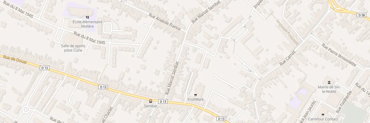 Plan du 106 Rue Marcel Sembat à Sin-le-Noble