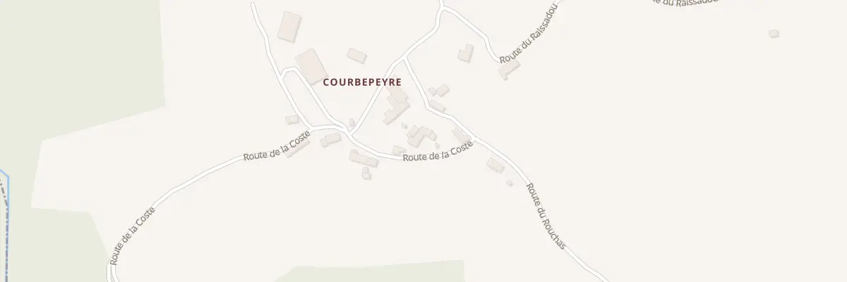 Plan du 80 Rte de la Coste à Arzenc-d’Apcher
