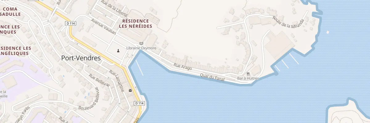 Plan du 1 Imp Arago à Port-Vendres