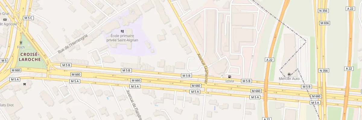 Plan du 61 Av de Flandre à Marcq-en-Barœul