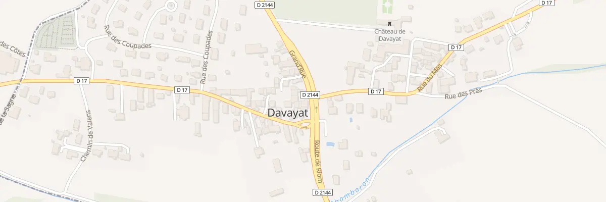 Plan du 5 Gr Grand Rue à Davayat