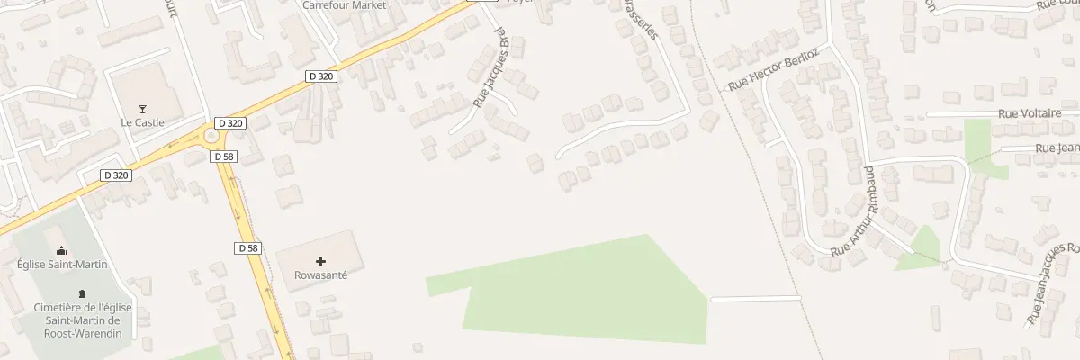 Plan du 37 Rue des Brasseries à Roost-Warendin