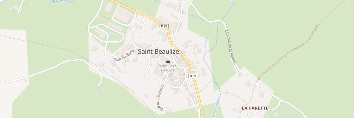 Plan du 5026 Saint Beaulize à Saint-Beaulize