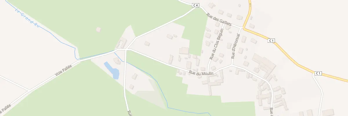Plan du 71 Rue du Moulin à Mondescourt
